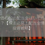 株価4502の配当金はいくらですか？【株主必見！配当金情報と投資戦略】