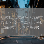 株価が移動平均線から乖離するとどうなる？【テクニカル分析・投資戦略・リスク管理】